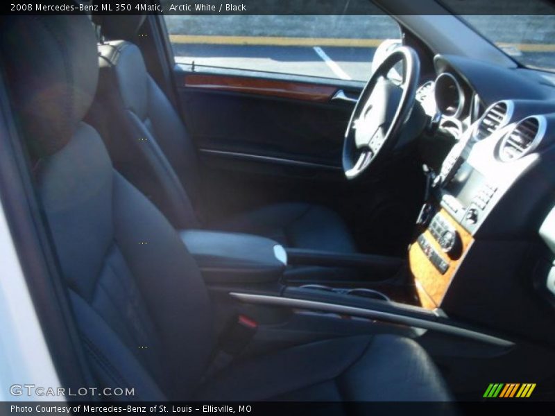 Arctic White / Black 2008 Mercedes-Benz ML 350 4Matic