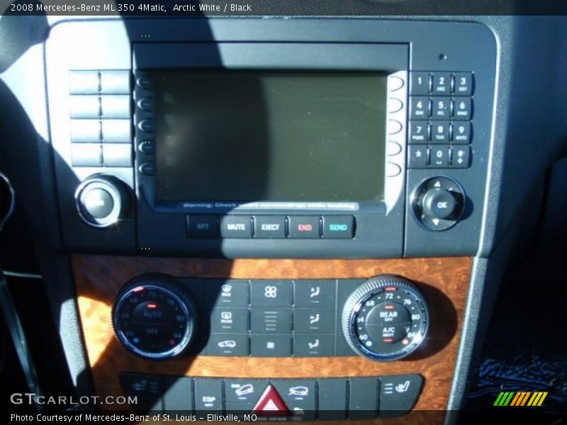Arctic White / Black 2008 Mercedes-Benz ML 350 4Matic