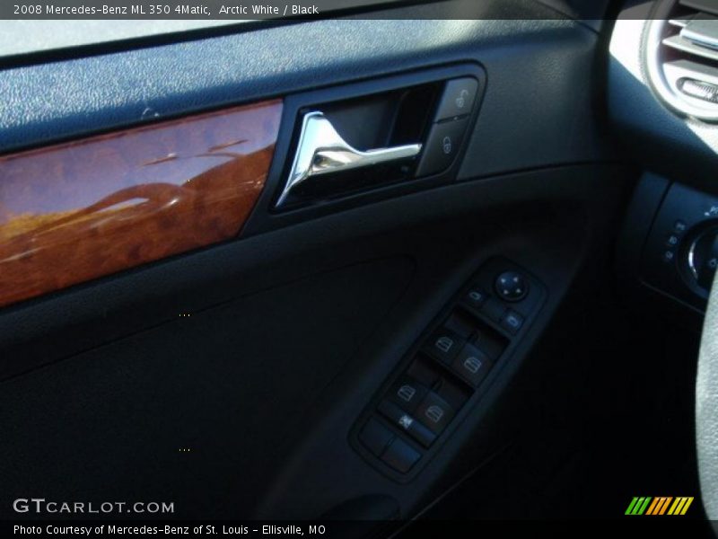 Arctic White / Black 2008 Mercedes-Benz ML 350 4Matic