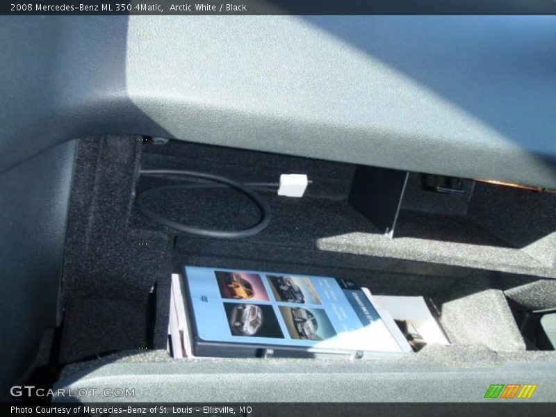 Arctic White / Black 2008 Mercedes-Benz ML 350 4Matic