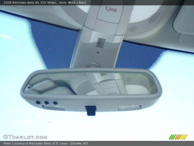 Arctic White / Black 2008 Mercedes-Benz ML 350 4Matic