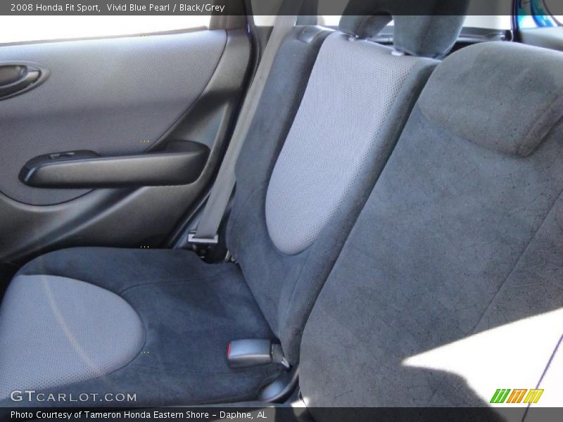 Vivid Blue Pearl / Black/Grey 2008 Honda Fit Sport