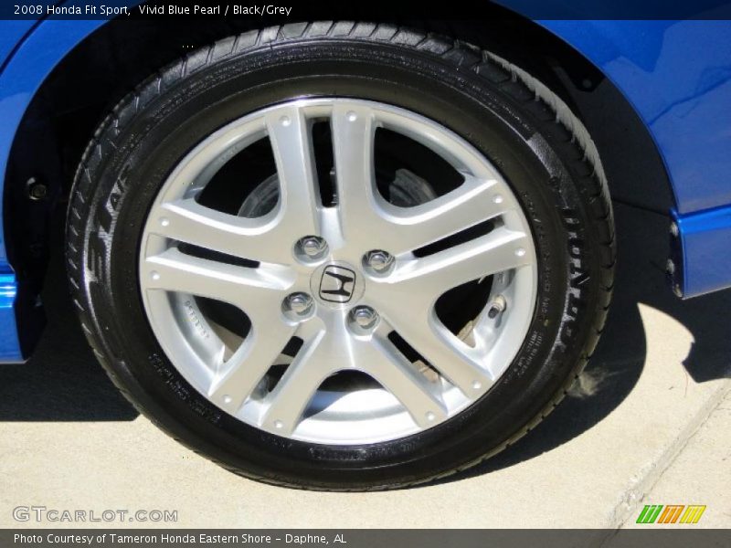 Vivid Blue Pearl / Black/Grey 2008 Honda Fit Sport