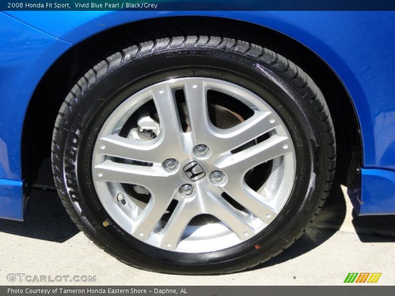 Vivid Blue Pearl / Black/Grey 2008 Honda Fit Sport