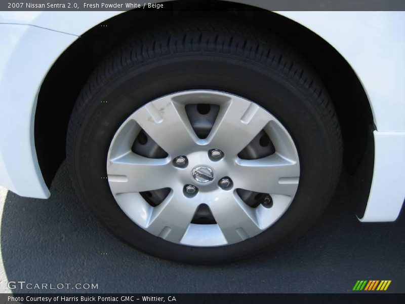 Fresh Powder White / Beige 2007 Nissan Sentra 2.0