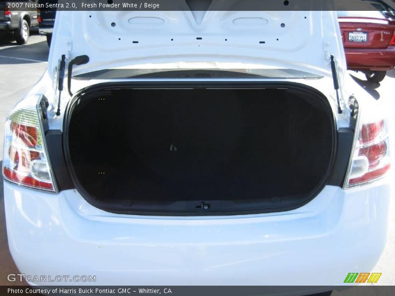 Fresh Powder White / Beige 2007 Nissan Sentra 2.0