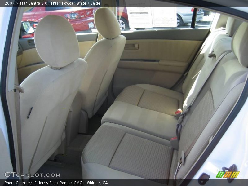 Fresh Powder White / Beige 2007 Nissan Sentra 2.0