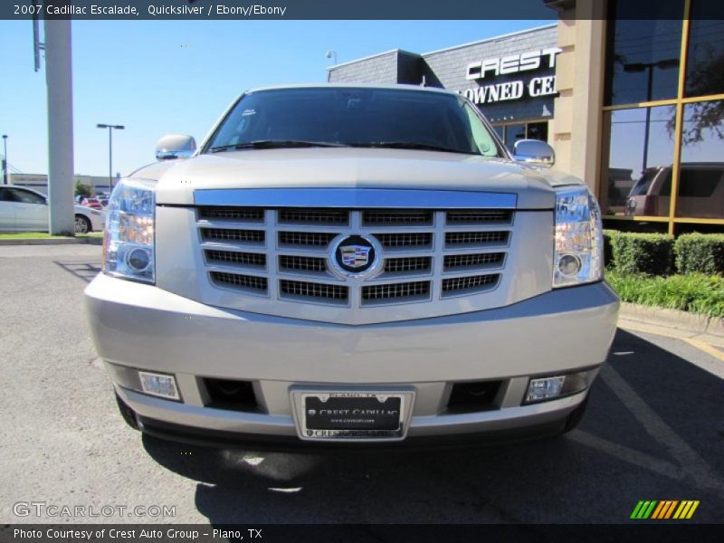 Quicksilver / Ebony/Ebony 2007 Cadillac Escalade
