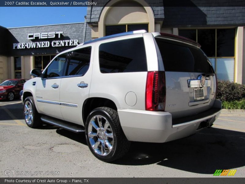 Quicksilver / Ebony/Ebony 2007 Cadillac Escalade