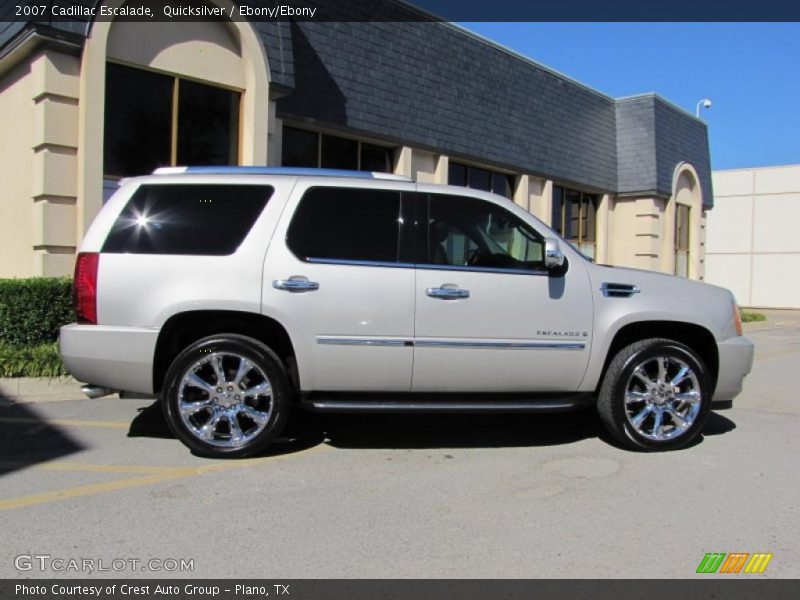 Quicksilver / Ebony/Ebony 2007 Cadillac Escalade