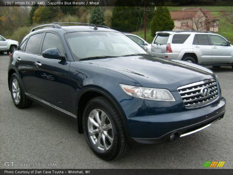 Sapphire Blue Metallic / Wheat 2007 Infiniti FX 35 AWD