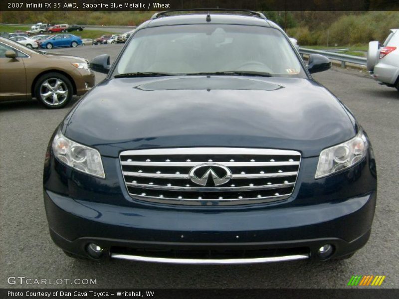 Sapphire Blue Metallic / Wheat 2007 Infiniti FX 35 AWD