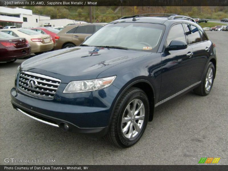 Sapphire Blue Metallic / Wheat 2007 Infiniti FX 35 AWD