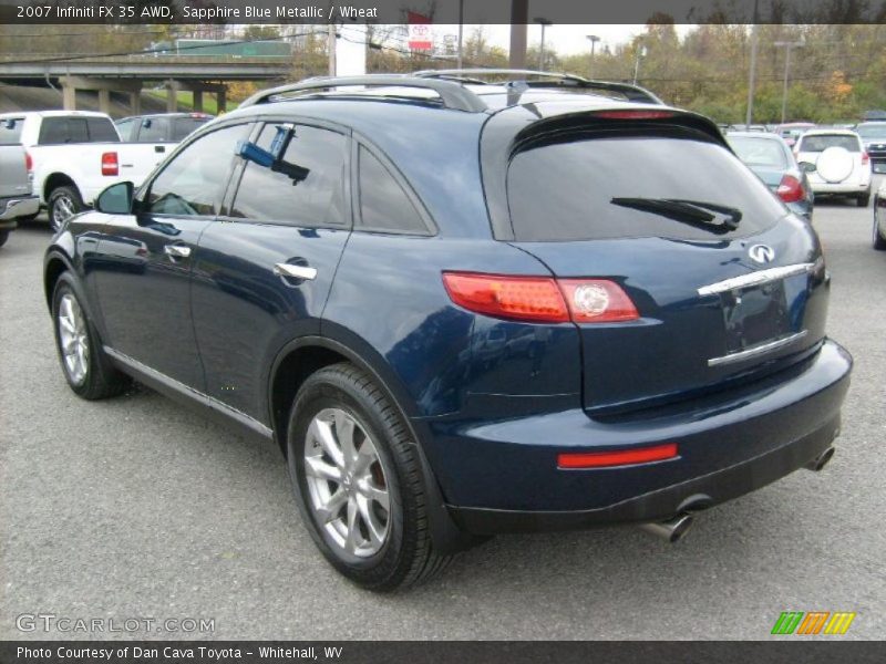 Sapphire Blue Metallic / Wheat 2007 Infiniti FX 35 AWD