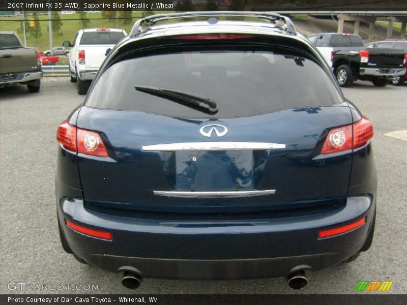 Sapphire Blue Metallic / Wheat 2007 Infiniti FX 35 AWD