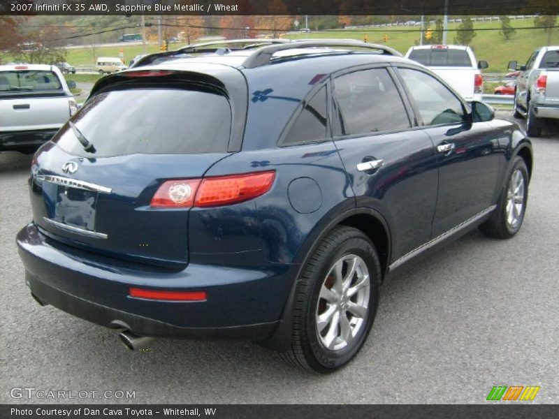 Sapphire Blue Metallic / Wheat 2007 Infiniti FX 35 AWD