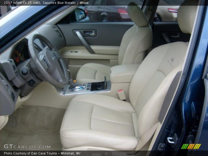 Sapphire Blue Metallic / Wheat 2007 Infiniti FX 35 AWD