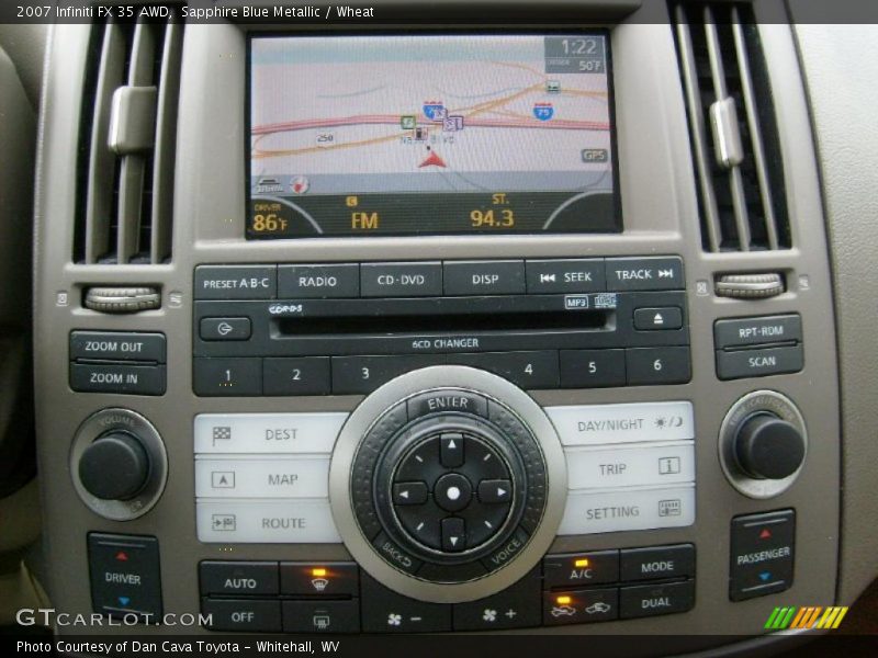 Sapphire Blue Metallic / Wheat 2007 Infiniti FX 35 AWD