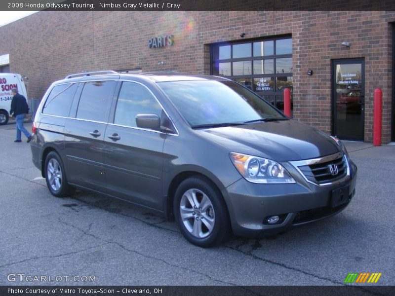 Nimbus Gray Metallic / Gray 2008 Honda Odyssey Touring