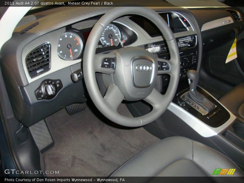 Meteor Grey Pearl / Black 2011 Audi A4 2.0T quattro Avant