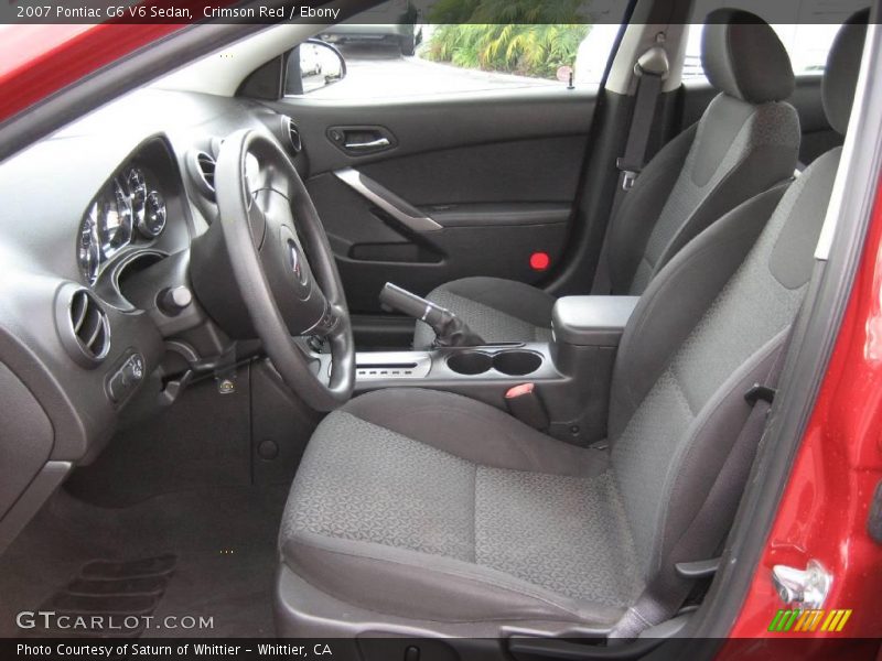 Crimson Red / Ebony 2007 Pontiac G6 V6 Sedan