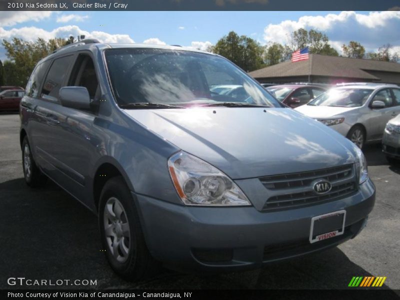 Glacier Blue / Gray 2010 Kia Sedona LX