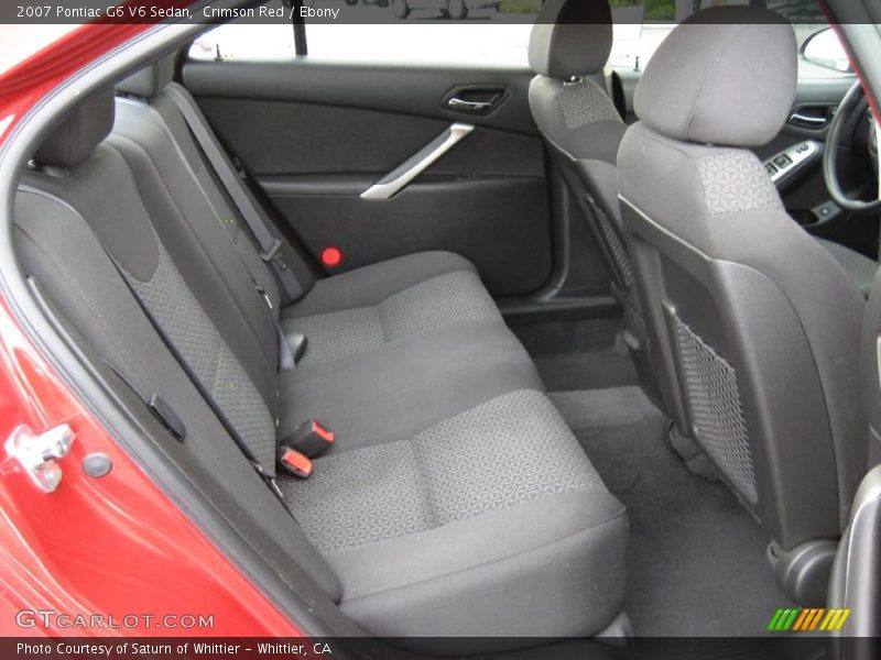 Crimson Red / Ebony 2007 Pontiac G6 V6 Sedan