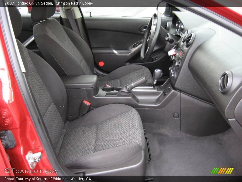 Crimson Red / Ebony 2007 Pontiac G6 V6 Sedan