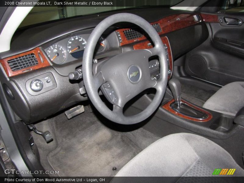 Dark Silver Metallic / Ebony Black 2008 Chevrolet Impala LT