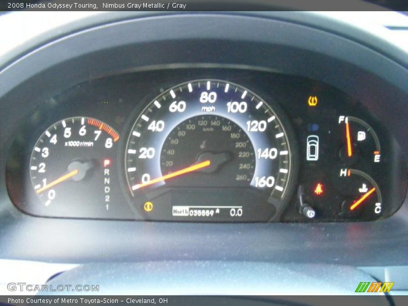 Nimbus Gray Metallic / Gray 2008 Honda Odyssey Touring