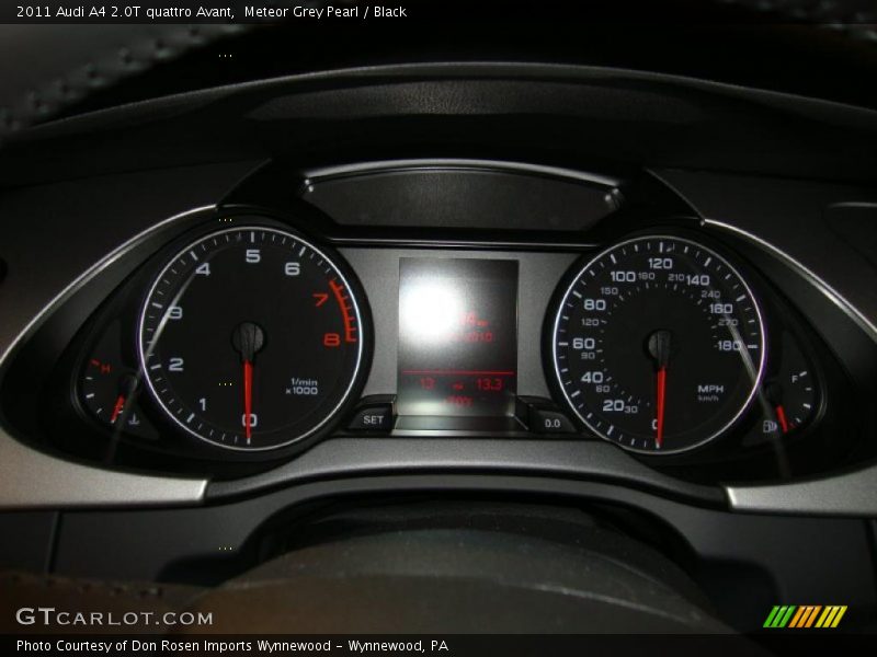 Meteor Grey Pearl / Black 2011 Audi A4 2.0T quattro Avant