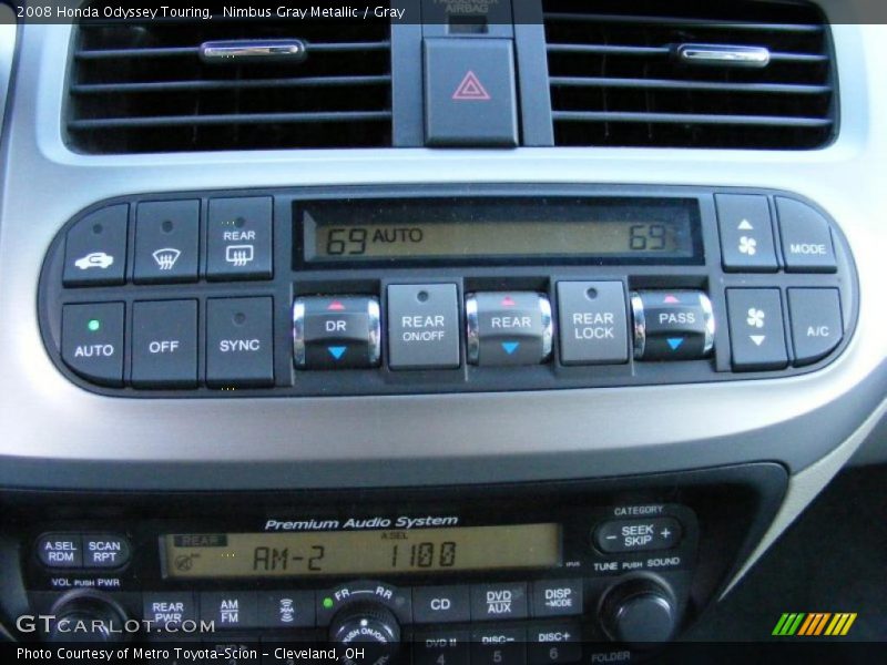 Controls of 2008 Odyssey Touring