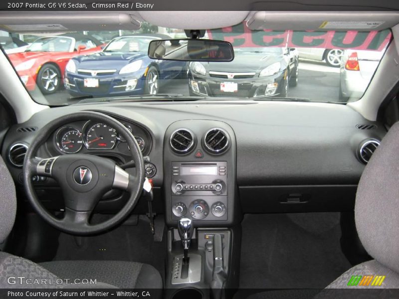 Crimson Red / Ebony 2007 Pontiac G6 V6 Sedan