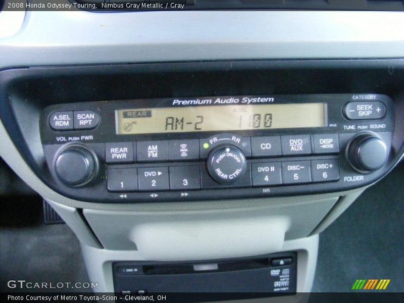 Nimbus Gray Metallic / Gray 2008 Honda Odyssey Touring