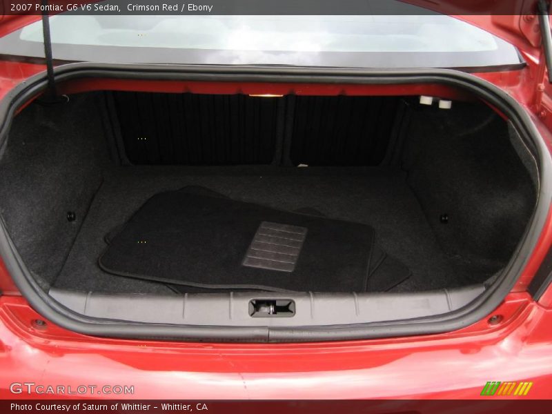 Crimson Red / Ebony 2007 Pontiac G6 V6 Sedan