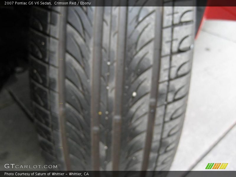 Crimson Red / Ebony 2007 Pontiac G6 V6 Sedan