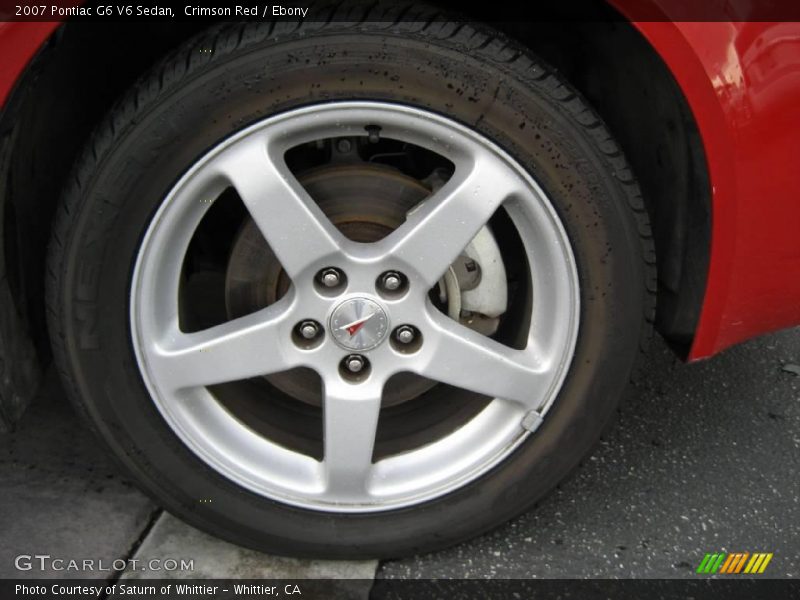 Crimson Red / Ebony 2007 Pontiac G6 V6 Sedan