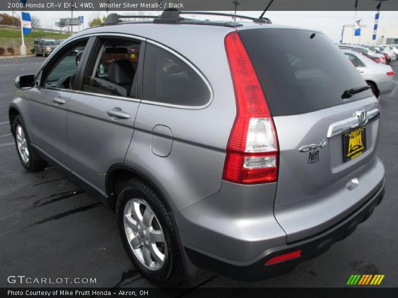 Whistler Silver Metallic / Black 2008 Honda CR-V EX-L 4WD