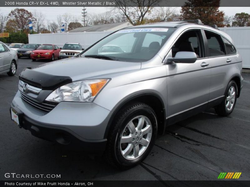 Whistler Silver Metallic / Black 2008 Honda CR-V EX-L 4WD