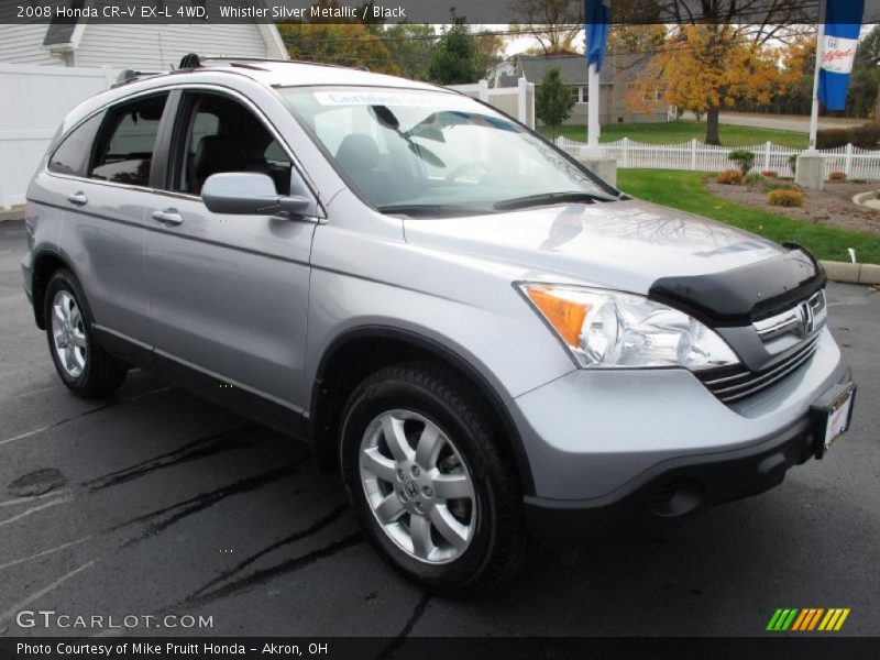 Whistler Silver Metallic / Black 2008 Honda CR-V EX-L 4WD