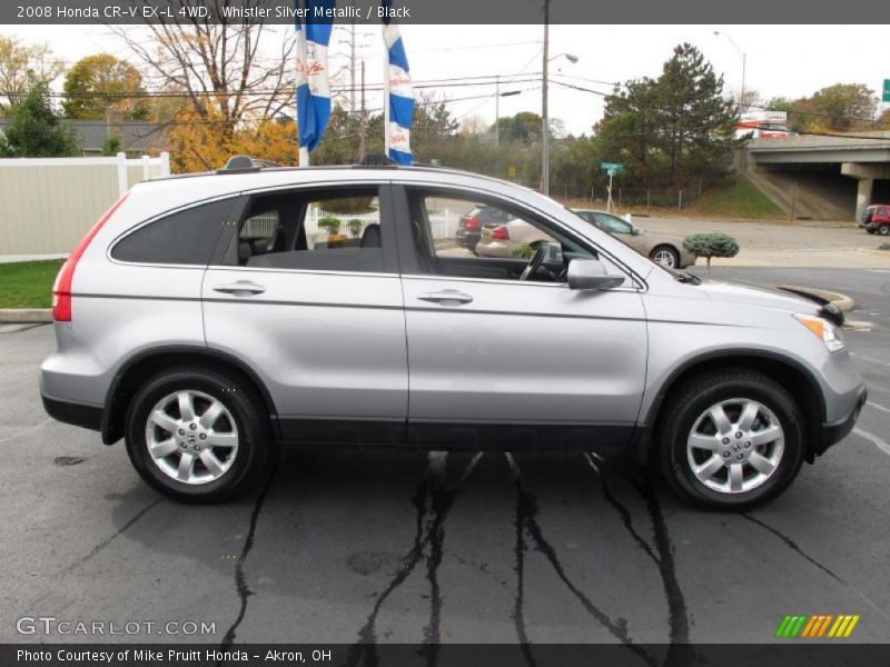Whistler Silver Metallic / Black 2008 Honda CR-V EX-L 4WD