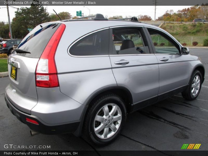 Whistler Silver Metallic / Black 2008 Honda CR-V EX-L 4WD