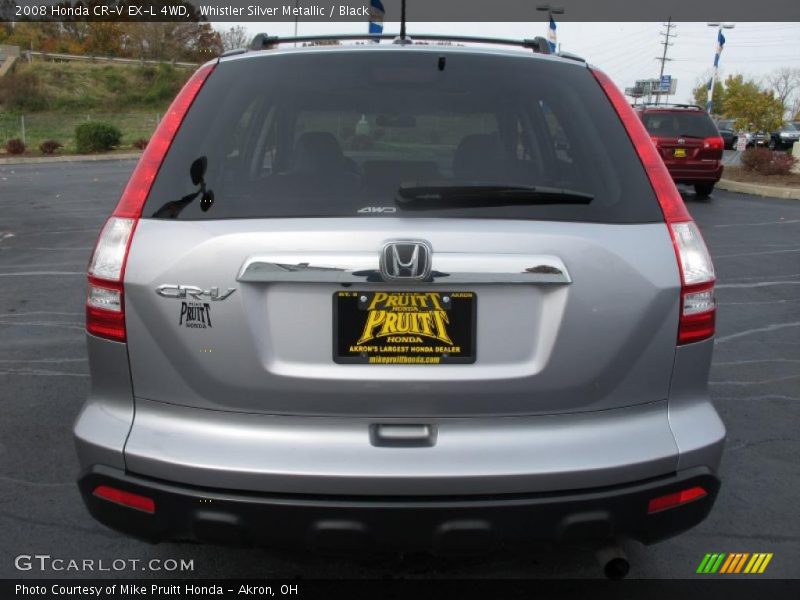 Whistler Silver Metallic / Black 2008 Honda CR-V EX-L 4WD