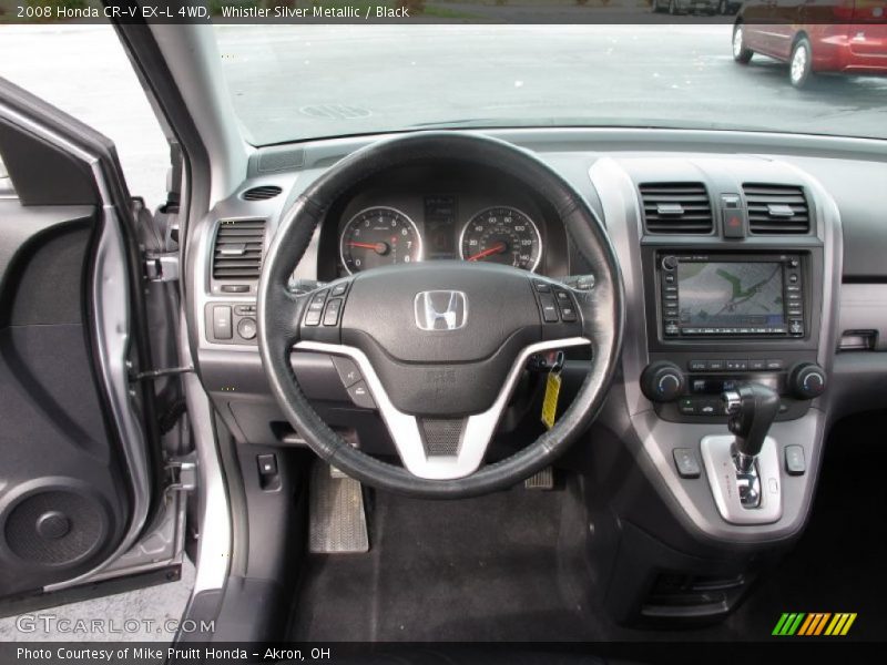 Whistler Silver Metallic / Black 2008 Honda CR-V EX-L 4WD