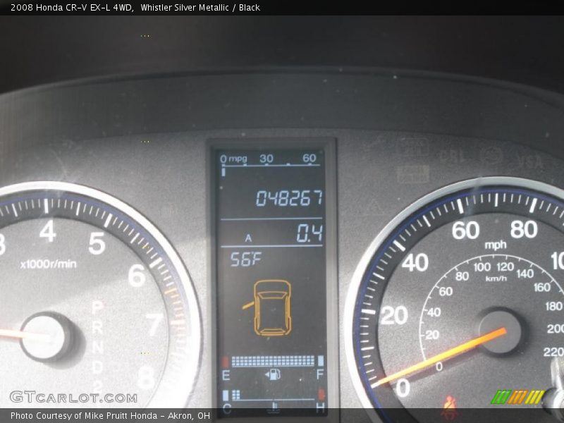 Whistler Silver Metallic / Black 2008 Honda CR-V EX-L 4WD