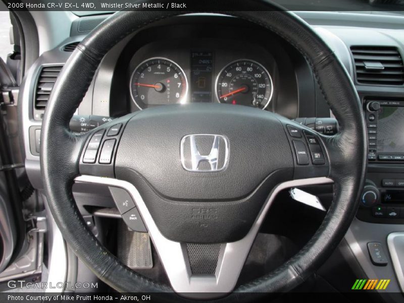 Whistler Silver Metallic / Black 2008 Honda CR-V EX-L 4WD