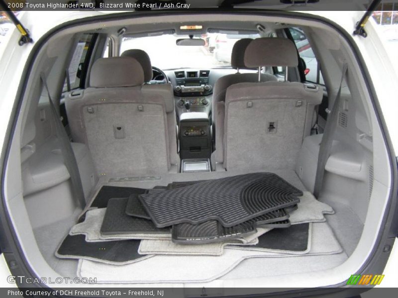 Blizzard White Pearl / Ash Gray 2008 Toyota Highlander 4WD