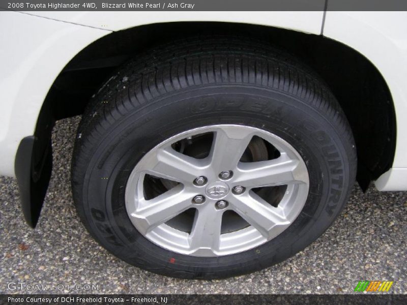 Blizzard White Pearl / Ash Gray 2008 Toyota Highlander 4WD