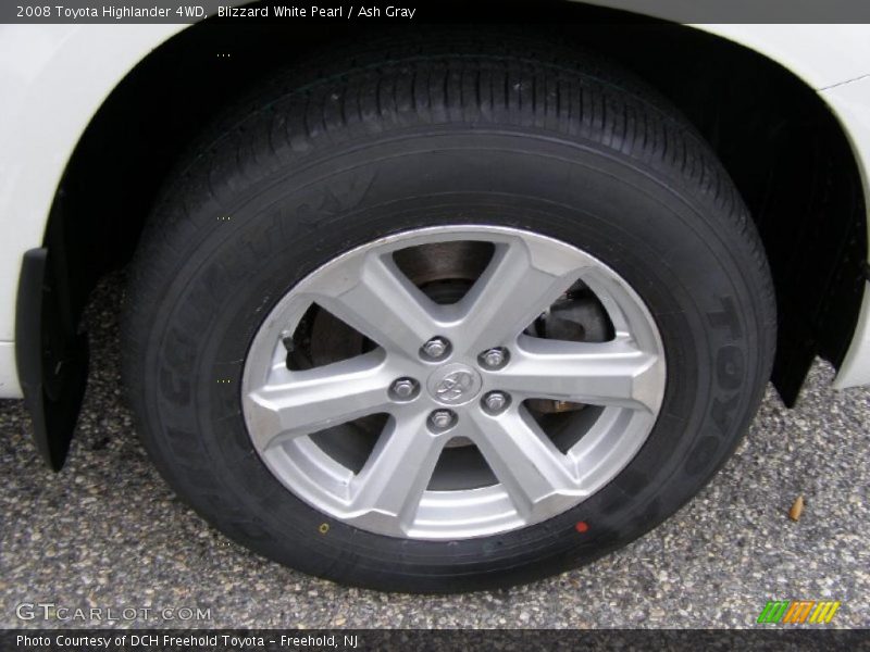 Blizzard White Pearl / Ash Gray 2008 Toyota Highlander 4WD