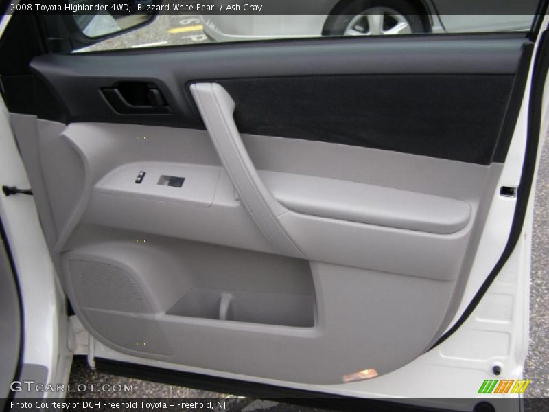 Blizzard White Pearl / Ash Gray 2008 Toyota Highlander 4WD